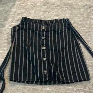 cute mini skirt with tie up belt